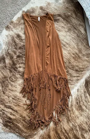 Xhilaration fringe vest thumbnail 2