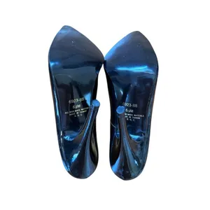80s 90s Vintage Fredericks of Hollywood Patent Leather Black Pumps Heels 6.5 thumbnail 3