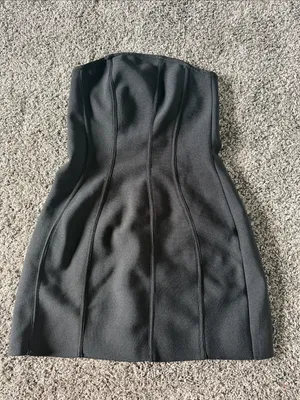 ELLIATT Rose Strapless Mini Dress In Black, Size Small, $210 thumbnail 8
