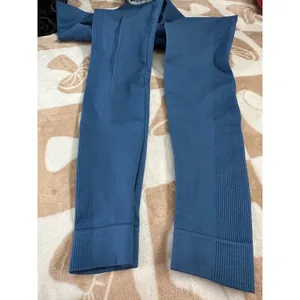 SET Active Leggings High Waisted Athletic Yoga‎ Pants Blue XS thumbnail 9