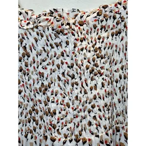 Faithfull The Brand Midi Dress Womens Size 2 White Floral Smocked Sundress thumbnail 3