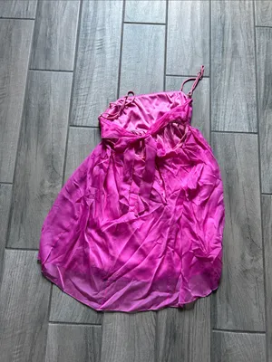 Lucy in the Sky Hot Pink Spaghetti-Strap Mini Dress thumbnail 3