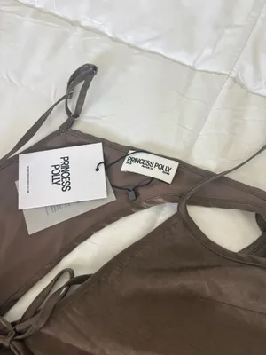 Princess Polly Mini Dress Brown thumbnail 3