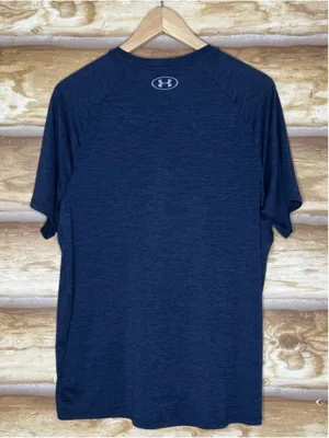 Under Armour Navy V-Neck Short-Sleeve Tech Tee size large thumbnail 6