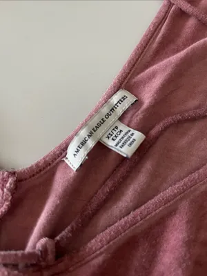 American Eagle Outfitters dusty rose oversized romper thumbnail 4