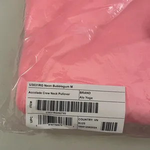 ALO Yoga NWT Accolade Crew Neck Pullover Neon Bubblegum Size M SOLD OUT COLOR thumbnail 5