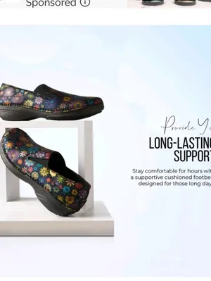 Spring Step Womens Flower Slip On Shoe Clog Mule Size 9.5 Healthcare Nurse Work thumbnail 3