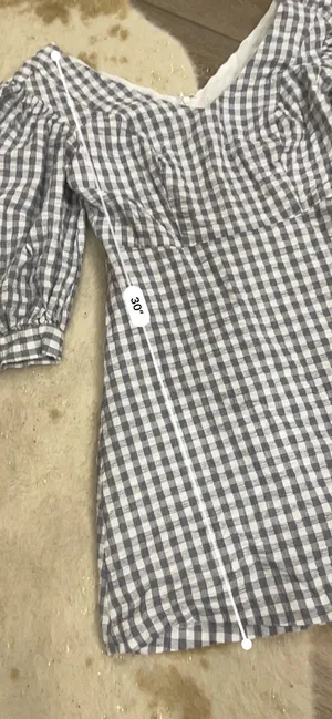Urban Outfitters Gingham Half Puff Sleeve Dress thumbnail 5