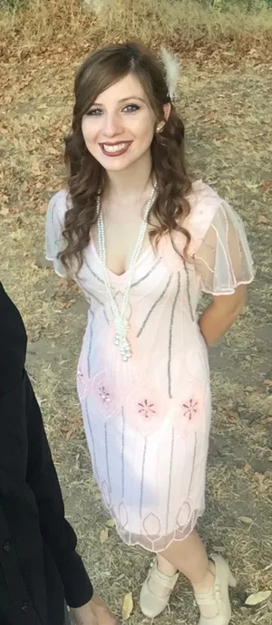 Gatsby lady London beaded dress thumbnail 1