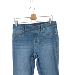 SPANX Flare Jeans Vintage Indigo High Rise Pull On Shaping Blue Size Large thumbnail 4