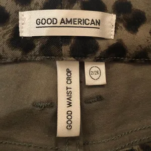 Good American Good Legs Sage Leopard Skinny Jeans thumbnail 5