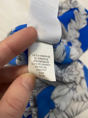 Banana Republic Blue And White Floral Top thumbnail 10
