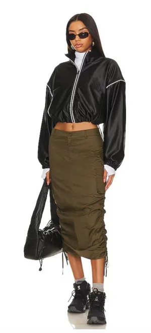NWT Superdown Jasmina Cargo‎ Skirt in Green Size XXS thumbnail 1