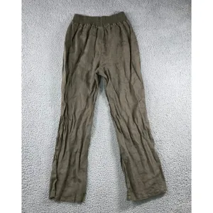 Magaschoni Wide Leg Linen Pants Women Large Pull On Elastic Waist‎ Boho Travel thumbnail 2
