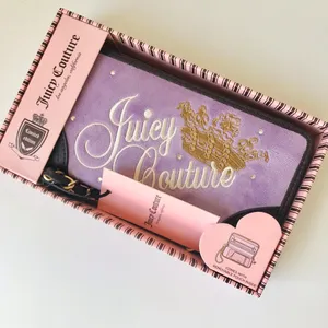 Juicy Couture Heritage Large Zip Around Purple Wallet Set NIB thumbnail 15