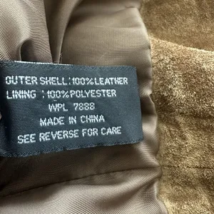 VTG Anne Klein Y2K XL Suede Leather Button Up Jacket chocolate Brown thumbnail 6