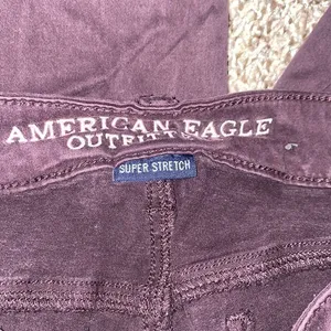 5/$30 🎈 American eagle outfitters women’s burgundy jeggings size 00 thumbnail 6