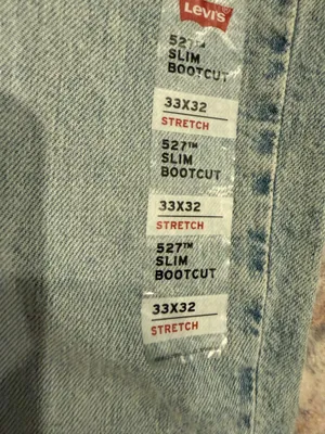 Levi’s 527 Men’s Slim Bootcut Jeans Light Wash W33 L32 thumbnail 4