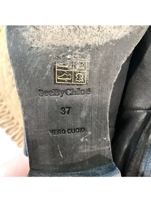 See By Chloe Masha Low Ankle Bootie Black Size EU 37 Minimalist Classic Timeless thumbnail 13