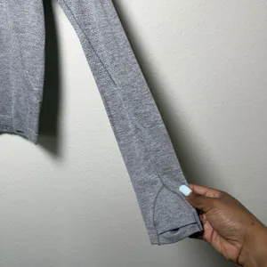 Lululemon Women Swiftly Tech Long Sleeve Shirt 2.0 Gray Crewneck Active 6 thumbnail 5