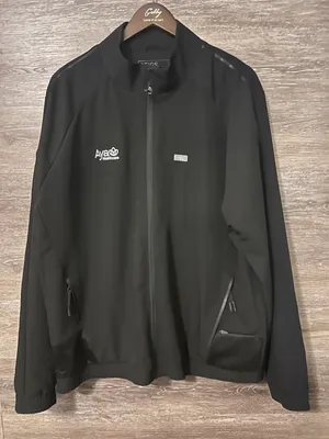 FIGS Jacket 2XL Black Technical Collection Windbreaker Ayla Healthcare Logo thumbnail 1