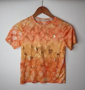 Reel Legends Aquaflauge S Fishing Orange Rash Guard Top thumbnail 1