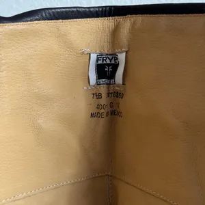 FRYE Black Leather Phillip Harness Tall Knee High Preppy Moto Riding Boots thumbnail 14