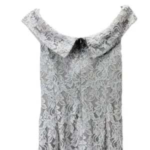 Alex Evenings Ivory Beige Glitter Lace Off Shoulder Formal‎ Maxi Dress Size 10 thumbnail 8