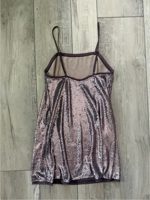 Free People Whimsical Romantic Summer Time to Shine sequins mini dress size xs thumbnail 8