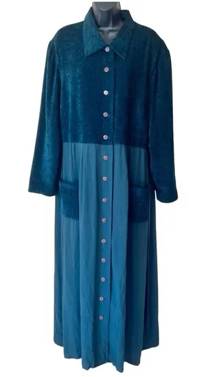 Vintage Jessica Howard Woman Button Down Maxi Shirt Dress thumbnail 1