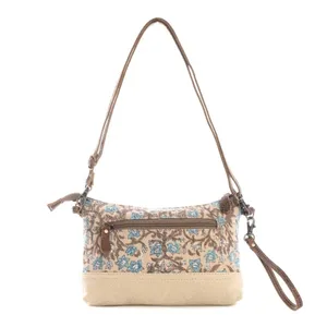 NWT Boho Floral Canvas and LeatherSan Ysidro Falls Crossbody Bag thumbnail 4