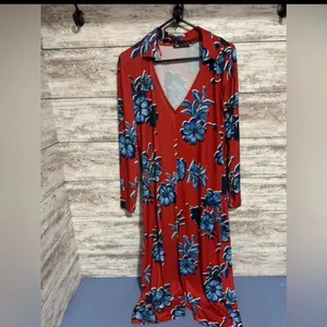 Zara Floral button‎ down midi dress size S thumbnail 4
