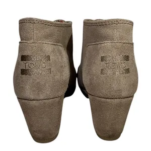 TOMS Womens Desert Wedge Taupe Suede Lace Up Ankle Booties Size 8 thumbnail 7