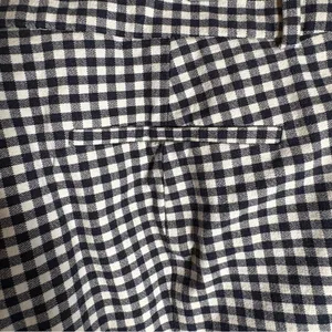 J. Crew Women’s Cameron Crop Pants Sz 6 Navy White Gingham Plaid Stretch‎ Preppy thumbnail 4