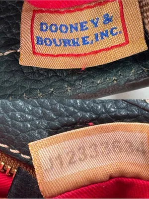 Dooney & Bourke Lexington Small Shopper Tote Bag Pebble Leather Dark Green Sage thumbnail 9