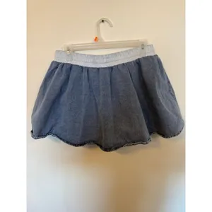 Le Lis Denim Bubble Skirt Women Medium Blue Excellent Elastic Waist Mini thumbnail 5