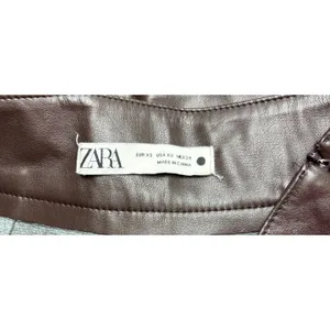 ZARA Brown Wide Leg Trousers Pants Women's Size XS NWOT thumbnail 8