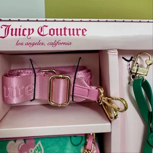 Juicy Couture Heritage Cherry Barrel Bag Gift Set Green Charm Mini Crossbody thumbnail 4