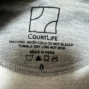 CourtLife Tennis Pickleball Patches Crewneck Sweatshirt XS Small thumbnail 3