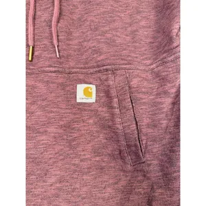 Carhartt‎ Newberry Hoodie Womens XS Relaxed Fit Maroon French Terry Pullover thumbnail 3