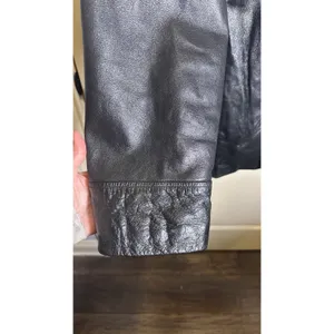 Wilson's Leather 'M. Julian' Jacket Coat‎ Lined Full Zip Men's XL Vintage Black thumbnail 6