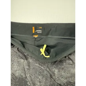 Lucy Active Skort‎ Athletic Running Skirt Built-In Shorts Black Gray L thumbnail 3