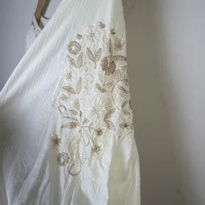 Anthropologie Viveka Embroidered Lace Mini Dress Medium goddess bohemian fairy thumbnail 11