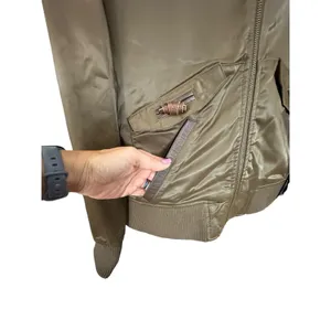 B By‎ Burton Nylon Jacket Womens Size M Lined Full Zip Heavy Comfort Brown #X4-5 thumbnail 4
