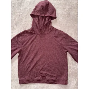 Lululemon Sweater Womens Red Lead The Pack Hoodie Rulu Fabric Run size 4 thumbnail 2