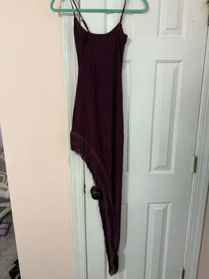 White Fox Cannes getaway lace maxi dress plum thumbnail 2