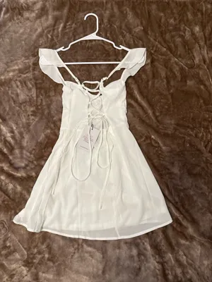 Princess Polly White Dress Petite thumbnail 3