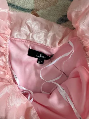 Lulu's Pretty Perfect Blush Burnout Floral Off-the-Shoulder Midi Dress thumbnail 6