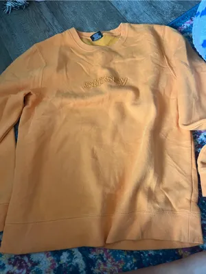 Stüssy small orange sweatshirt thumbnail 1