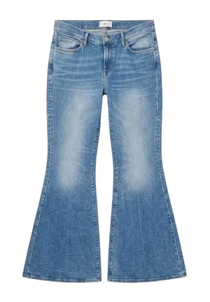 7 For All Mankind Low Rise Flare Jeans Size 31 thumbnail 1